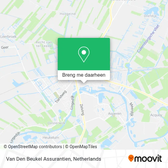 Van Den Beukel Assurantien kaart