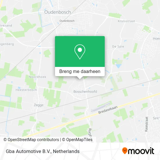 Gba Automotive B.V. kaart