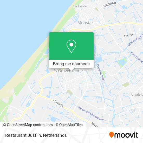 Restaurant Just In kaart