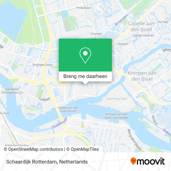 Schaardijk Rotterdam kaart