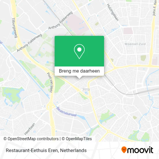 Restaurant-Eethuis Eren kaart