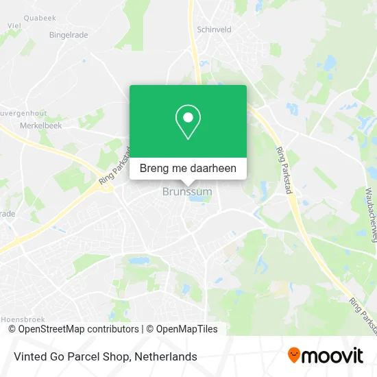 Vinted Go Parcel Shop kaart