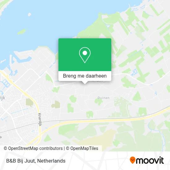 B&B Bij Juut kaart
