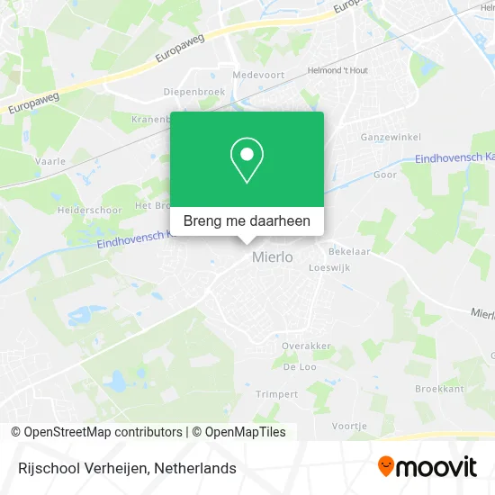 Rijschool Verheijen kaart