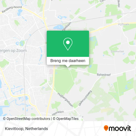 Kievitloop kaart