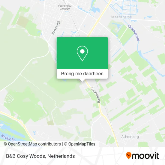 B&B Cosy Woods kaart