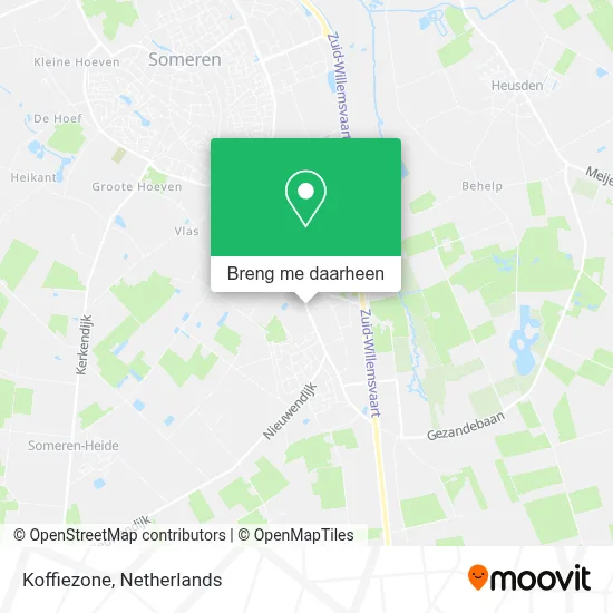 Koffiezone kaart