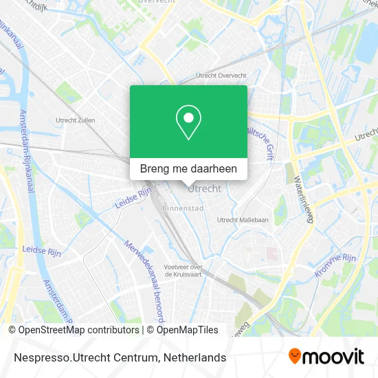Nespresso.Utrecht Centrum kaart
