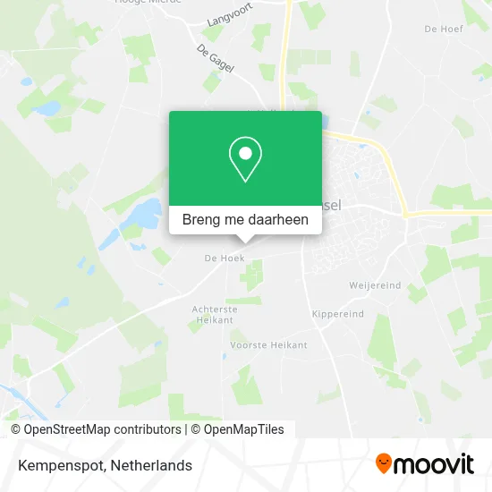Kempenspot kaart