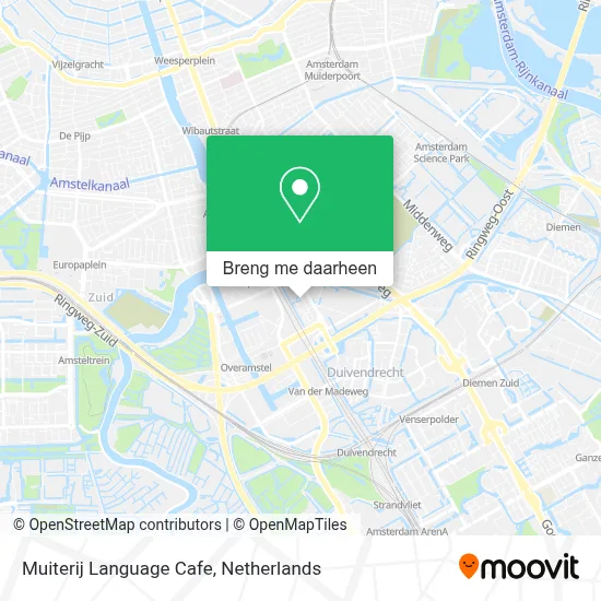 Muiterij Language Cafe kaart