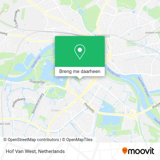 Hof Van West kaart