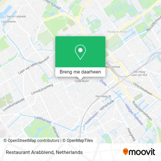 Restaurant Arabblend kaart