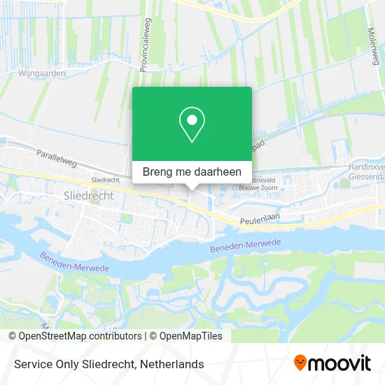 Service Only Sliedrecht kaart