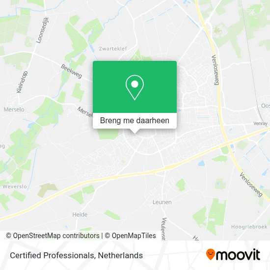 Certified Professionals kaart