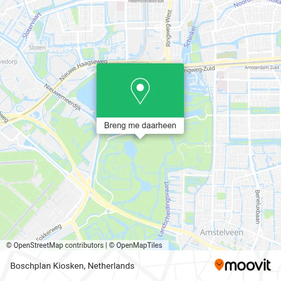 Boschplan Kiosken kaart