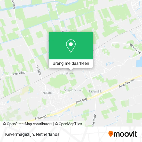 Kevermagazijn kaart