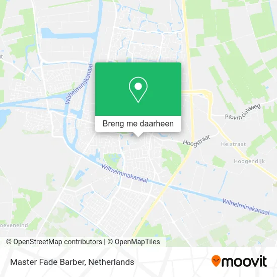 Master Fade Barber kaart