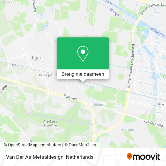 Van Der Aa Metaaldesign kaart