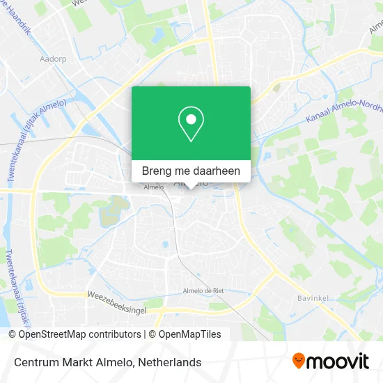 Centrum Markt Almelo kaart