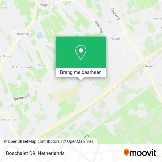 Boschalet D9 kaart