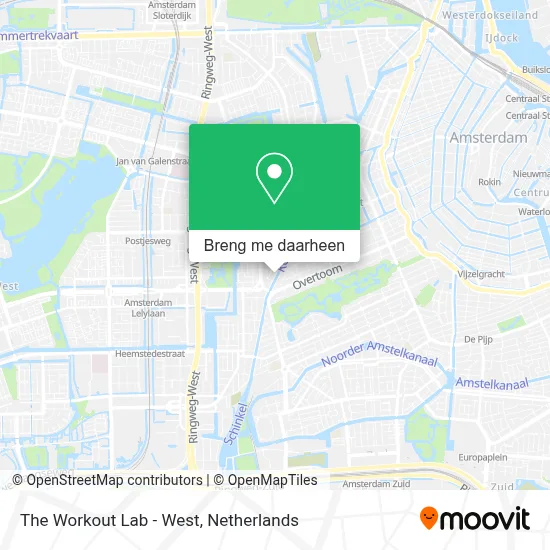 The Workout Lab - West kaart