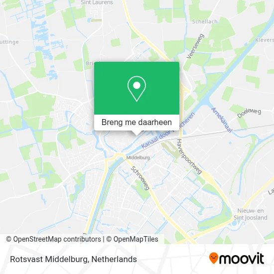 Rotsvast Middelburg kaart