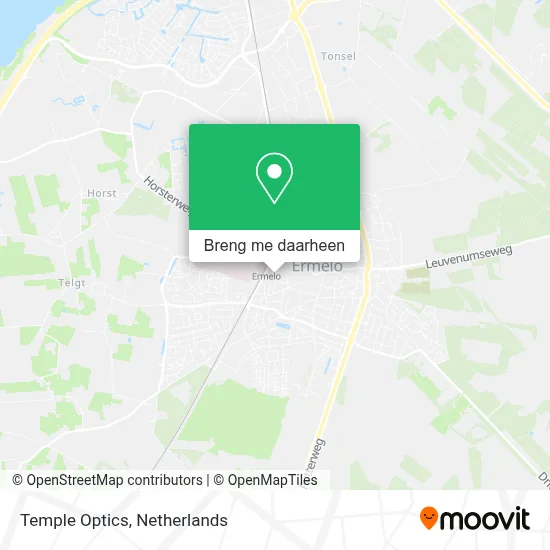Temple Optics kaart