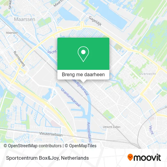 Sportcentrum Box&Joy kaart