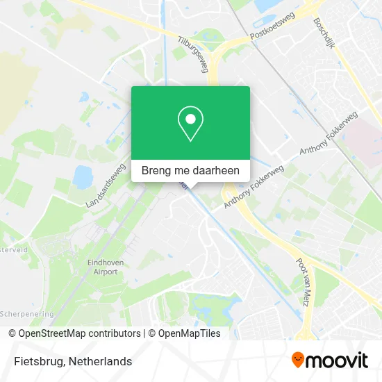 Fietsbrug kaart