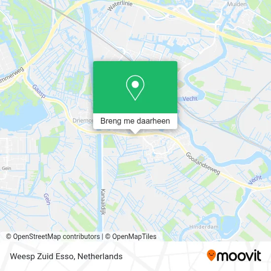 Weesp Zuid Esso kaart