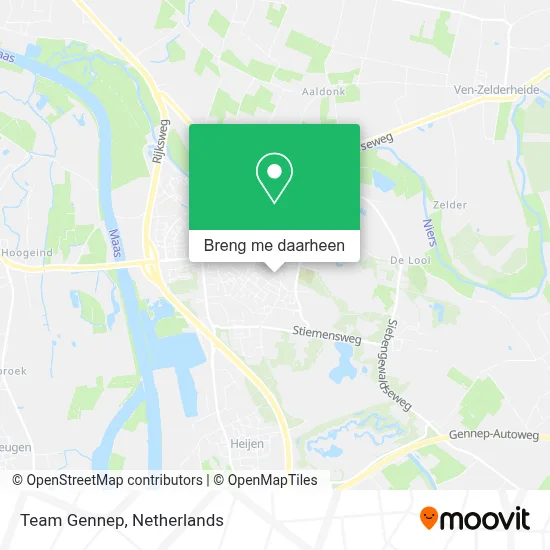 Team Gennep kaart
