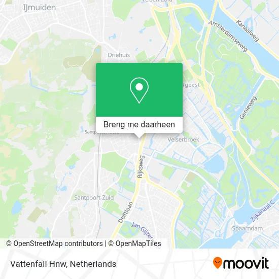 Vattenfall Hnw kaart