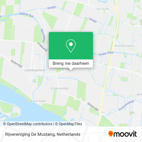 Rijvereniging De Mustang kaart