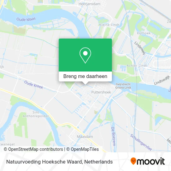 Natuurvoeding Hoeksche Waard kaart