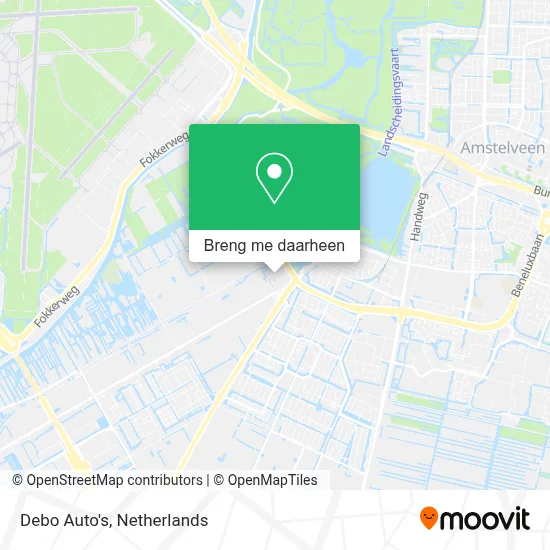 Debo Auto's kaart