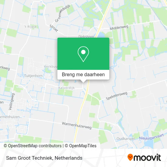 Sam Groot Techniek kaart