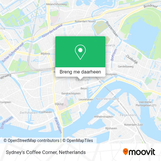 Sydney's Coffee Corner kaart