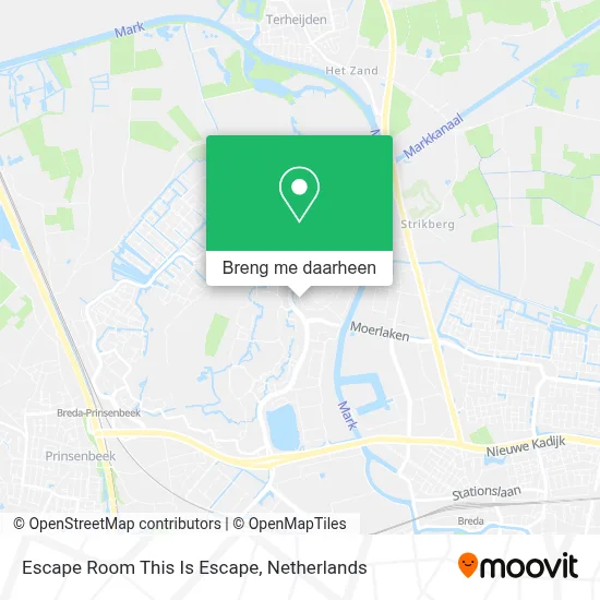 Escape Room This Is Escape kaart