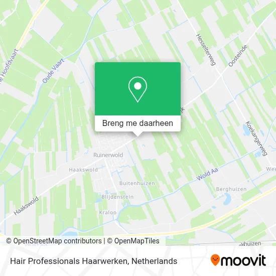 Hair Professionals Haarwerken kaart