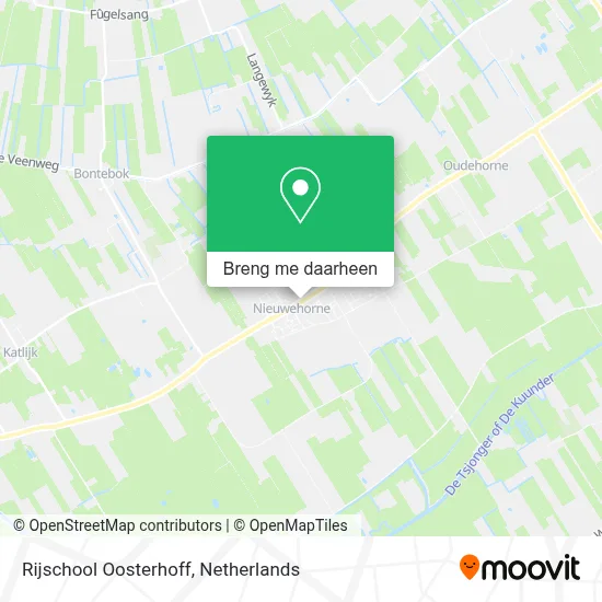 Rijschool Oosterhoff kaart