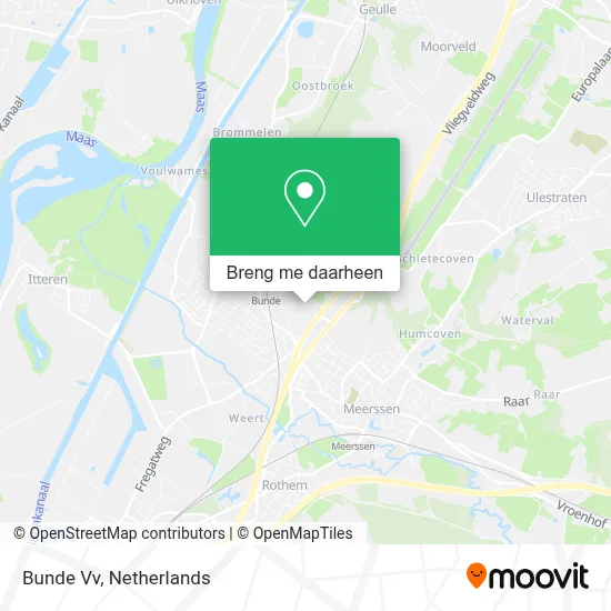 Bunde Vv kaart