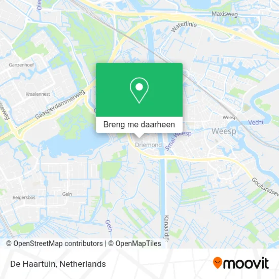 De Haartuin kaart