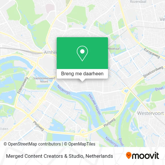 Merged Content Creators & Studio kaart