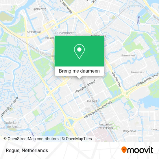 Regus kaart