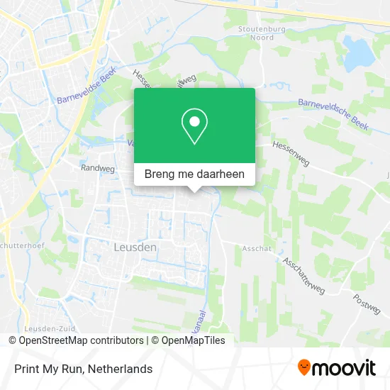 Print My Run kaart