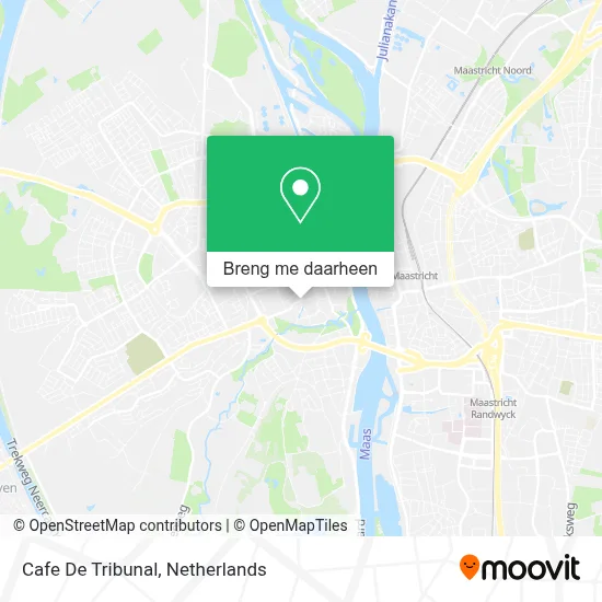 Cafe De Tribunal kaart