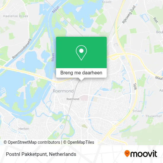 Postnl Pakketpunt kaart