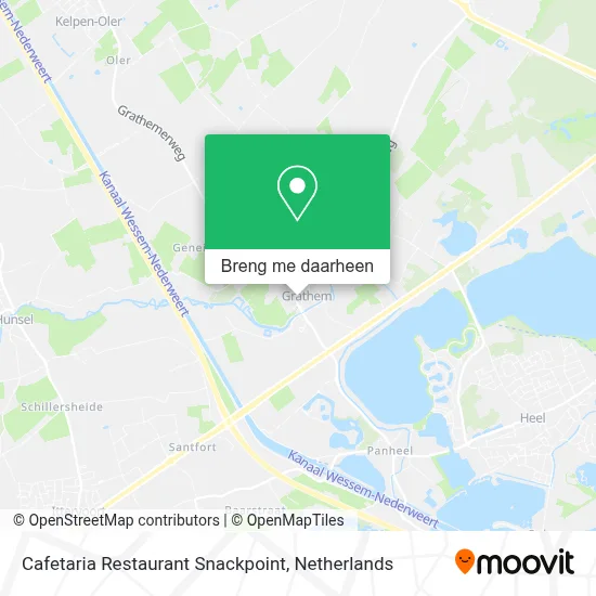 Cafetaria Restaurant Snackpoint kaart