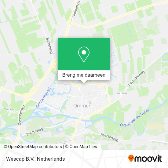 Wescap B.V. kaart