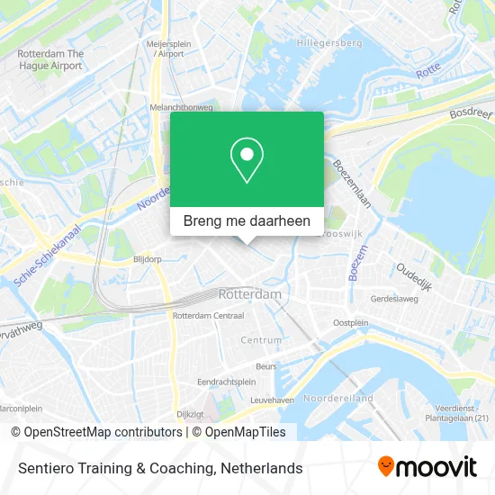 Sentiero Training & Coaching kaart
